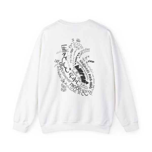 Heavy Blend Love Language Crewneck Sweatshirt - Aspen White - Image 2
