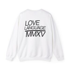 Heavy Blend MMXV Back Crewneck Sweatshirt - Aspen White