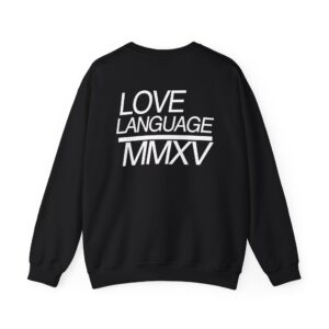 Heavy Blend MMXV Back Crewneck Sweatshirt - Deep Black