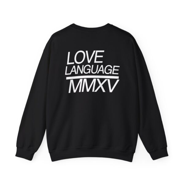 Heavy Blend MMXV Back Crewneck Sweatshirt - Deep Black