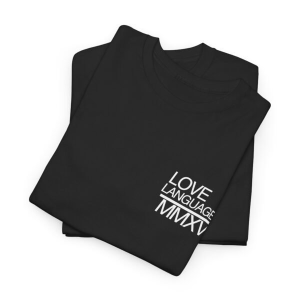 Essential Love Language Cotton Tee - Deep Black - Image 3