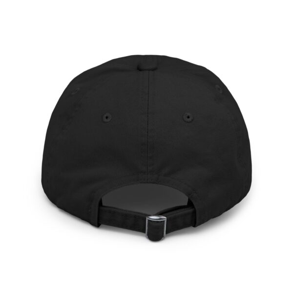 Distressed Cotton Twill Love Language Hat - Monochromatic Black - Image 3